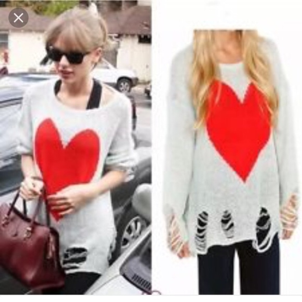 Wildfox Heart Sweater (S)